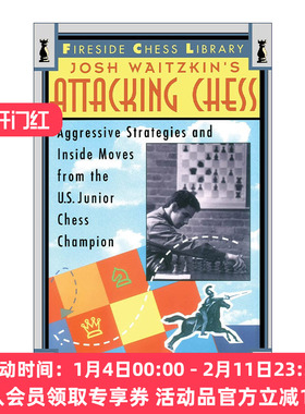 进攻棋  英文原版 Attacking Chess 学习的艺术作者 国际象棋奇才Josh Waitzkin 乔希维茨金实战对局 英文版 进口英语原版书籍