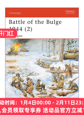 二战1944阿登战役 英文原版 Battle of the Bulge 1944 (2) 卷二 战争历史系列 英文版 进口英语原版书籍