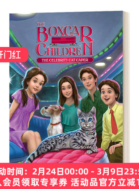 英文原版 The Celebrity Cat Caper 名人猫的恶作剧 棚车少年系列143 The Boxcar Children Mysteries 英文版 进口英语原版书籍