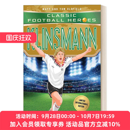 英文原版 Klinsmann 经典足球明星人物传记 尤尔根 克林斯曼Classic Football Heroes 英文版 进口英语原版书籍