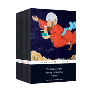 英文原版 天方夜谭 一千零一夜 3册 The Arabian Nights Tales of 1,001 Nights Penguin Classics企鹅经典 英文版 进口原版书籍