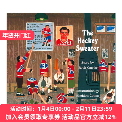英文原版 The Hockey Sweater 曲棍球毛衣 ?Book Riot推荐童书 儿童经典故事绘本 Roch Carrier 英文版 进口英语原版书籍