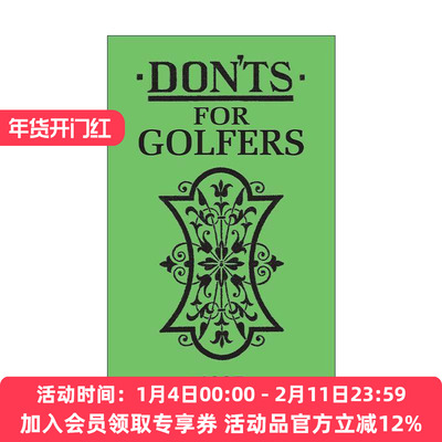 英文原版 Don'ts for Golfers 给高尔夫球手的建议 精装 英文版 进口英语原版书籍