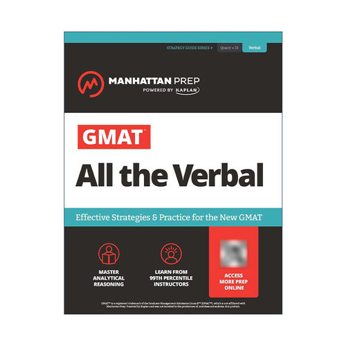 英文原版 GMAT All the Verbal 曼哈顿 管理类研究生入学考试 语文备考指南 第8版 英文版 进口英语原版书籍