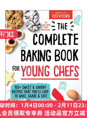 英文原版 The Complete Baking Book for Young Chefs 年轻厨师的烘焙完整食谱 儿童烹饪指南 精装 英文版 进口英语原版书籍