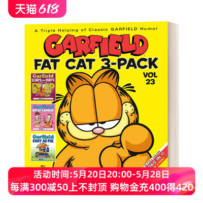 英文原版书 Garfield Fat Cat 3-Pack #23 加菲猫漫画3本套装23