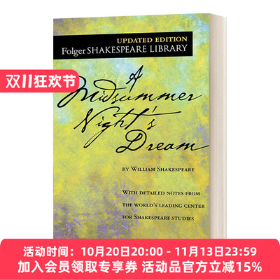 英文原版 A Midsummer Night's Dream 仲夏夜之梦 福尔杰莎士比亚图书馆系列 英文版 进口英语原版书籍
