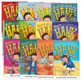 华研原版 英文原版 Here's Hank 这是汉克系列12册 6-8岁儿童成长主题章节桥梁故事书 阅读障碍 英文版 进口英语原版书籍