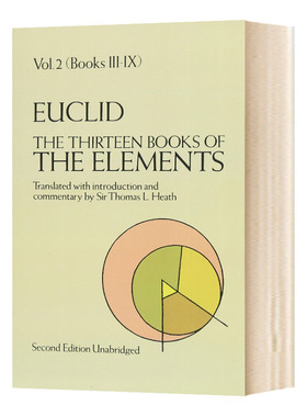 华研原版 欧几里得 几何原本2 英文原版 The Thirteen Books of The Elements Volume 2 英文版进口原版英语书籍