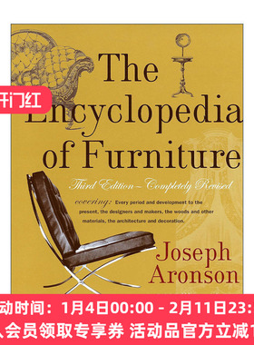 家具百科全书  英文原版 The Encyclopedia of Furniture 第三版 完整修订版 精装 建筑室内装饰设计 Joseph Aronson 英文版