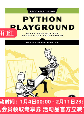 英文原版 Python Playground Python游乐场 第二版 计算机编程编码指南 Mahesh Venkitachalem 英文版 进口英语原版书籍