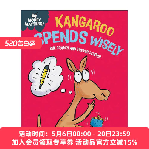 英文原版 Money Matters Kangaroo Spends Wisely 钱的问题 袋鼠精打细算 儿童财商教育科普绘本 英文版 进口英语原版书籍