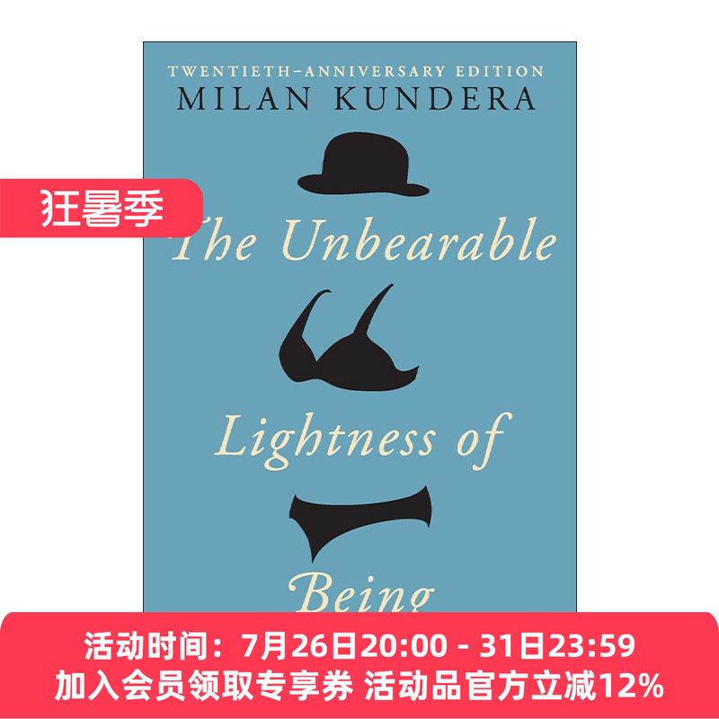 英文原版 The Unbearable Lightness of Being 不能承受的生命之轻 精装 米兰昆德拉经典 英文版 进口英语原版书籍
