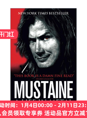 英文原版 Mustaine: a Life in Metal 戴夫·马斯泰恩 马大卫 重金属音乐回忆录 Megadeth乐队核心人物 英文版 进口英语原版书籍