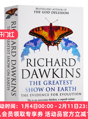 地球上伟大的表演 进化的证据 英文原版 The Greatest Show on Earth 英版 自私的基因作者 Richard Dawkins 生物进化 英文版书籍