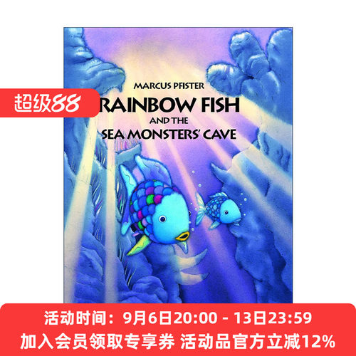 英文原版 The Rainbow Fish and the Sea Monsters' Cave 彩虹鱼和海怪洞 儿童图画故事书 英文版 进口英语原版书籍