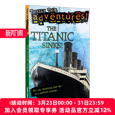 泰坦尼克号沉没了 英文原版 The Titanic Sinks A Stepping Stone Book 英文版 进口英语原版书籍