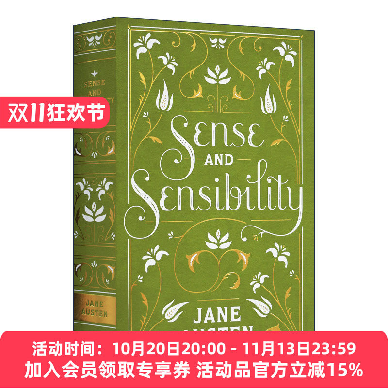 理智与情感 英文原版 Sense and Sensibility 皮革精装版 巴诺经典 英文版 进口英语原版书籍