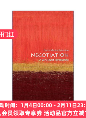 英文原版 Negotiation A Very Short Introduction 协商 牛津通识读本 英文版 进口英语原版书籍