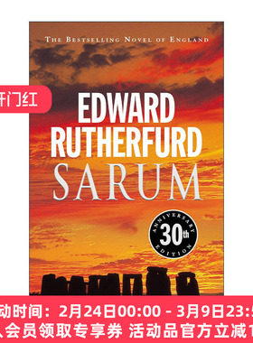 英文原版 Sarum 塞勒姆 爱德华·拉瑟福德 畅销英格兰历史小说 英文版 进口英语原版书籍