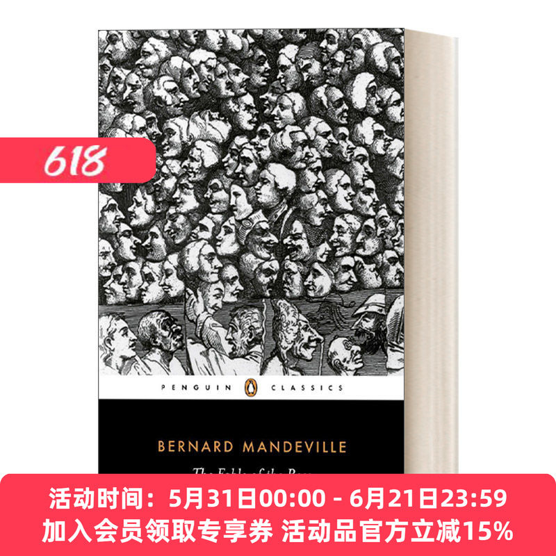英文原版 The Fable of the Bees 蜜蜂的寓言 私人的恶德 公众的利益 企鹅经典 伯纳德曼德维尔Bernard Mandeville 英文版 进口书