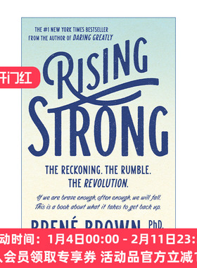 成长到死  英文原版 Rising Strong 自助 心理学 脆弱的力量作者Brene Brown 精装 英文版 进口英语原版书籍
