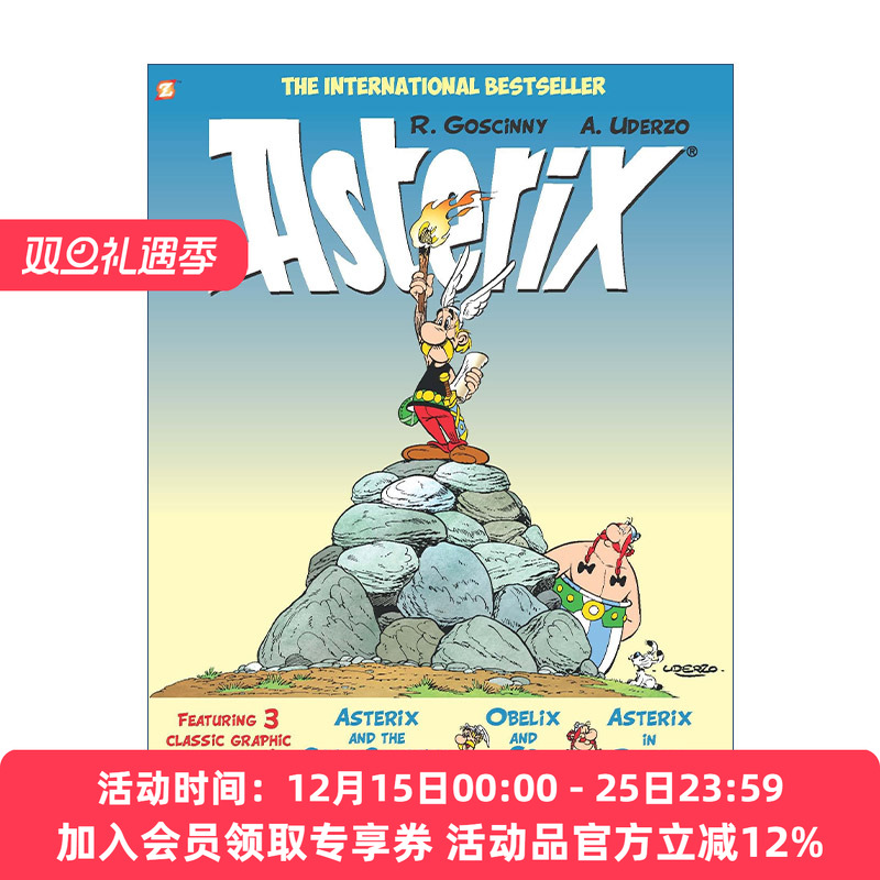 英文原版 Asterix Omnibus #8 高卢英雄历险记 22-24 合订本 卷八 英文版 进口英语原版书籍