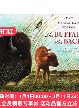 英文原版 The Buffalo Are Back 水牛回来了 儿童自然环境保护精装绘本 纽伯瑞奖得主 山中岁月作者Jean Craighead George 英文版