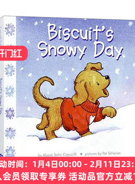 小饼干狗的下雪天 英文原版 Biscuit's Snowy Day 纸板书 英文版 进口英语原版书籍