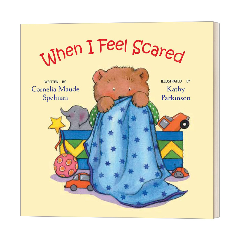 英文原版 when i feel scared 当我感到害怕时 儿童情绪绘本 纸板书