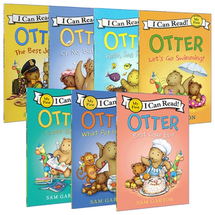 水獭系列7册 英文原版 My First I Can Read Otter 贴近生活 学习日常用词 亲子阅读英语启蒙入门图画书 英文版进口英语分级阅读