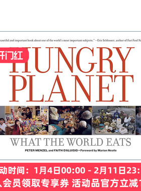 英文原版 Hungry Planet 饥饿的星球 世界各地饮食文化摄影艺术图册 Peter Menzel 英文版 进口英语原版书籍