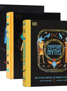 英文原版 Illustrated Greek/Norse/Egyptian Myths 古希腊/北欧/埃及神话插图故事3册 精装全彩插图 英文版 进口原版英语书籍