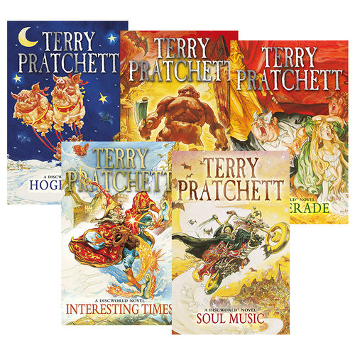 英文原版 Discworld Novel 碟形世界系列16-20 五册套装 畅销科幻小说 Terry Pratchett 灵魂音乐 英文版 进口英语原版书籍