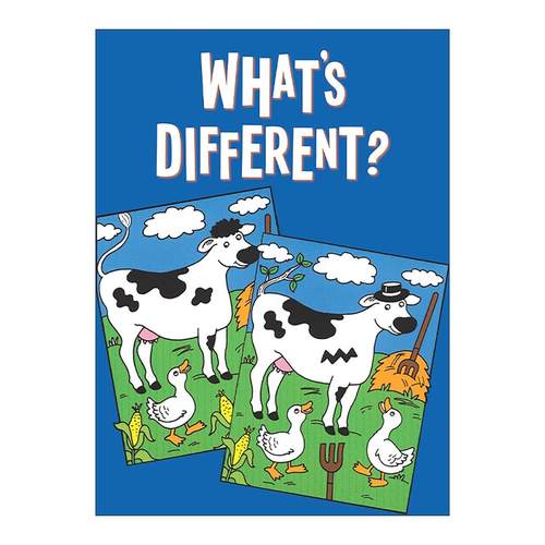 英文原版 What's Different 有何不同 找茬游戏 儿童益智活动书 脑筋急转弯 锻炼思维能力 英文版 进口英语原版书籍