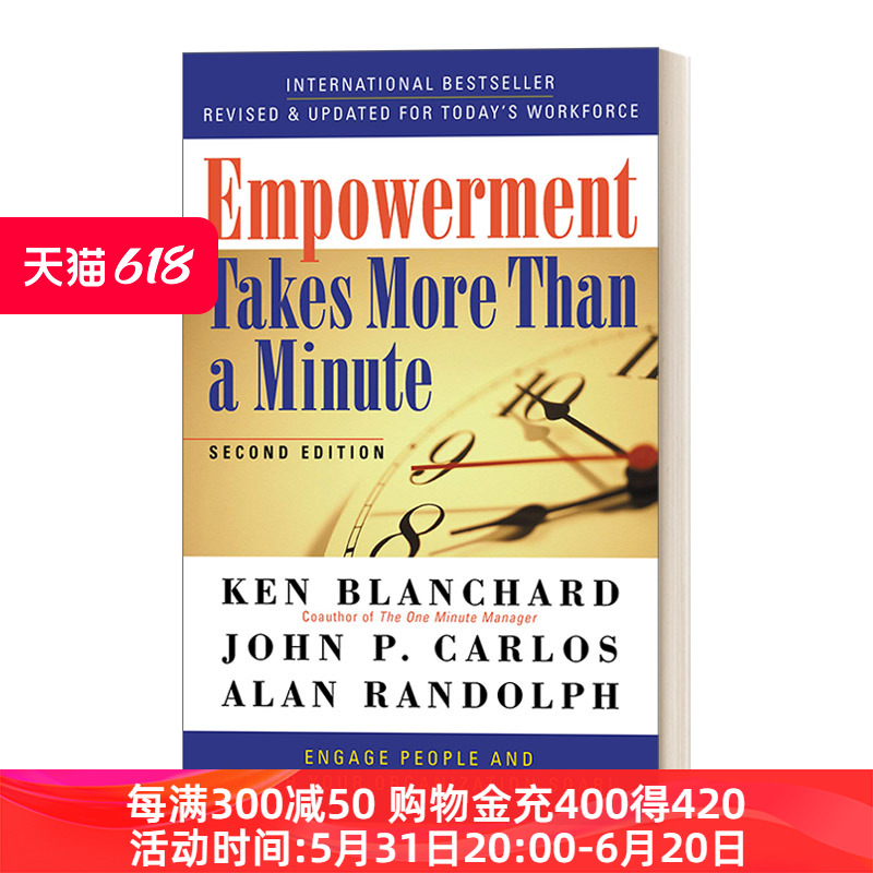 授权不止一分钟英文原版 Empowerment Takes More Than a Minute释放员工的力量领导学企业管理 Ken Blanchard进口英语书籍-封面