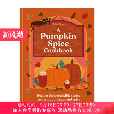 英文原版 The Pumpkin Spice Cookbook 南瓜香料食谱书 40+温暖诱人的秋冬甜点 精装 英文版 进口英语原版书籍