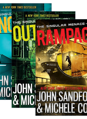 英文原版 The Singular Menace 奇异威胁系列1-3册 动作冒险小说 普利策奖得主John Sandford 英文版 进口英语原版书籍