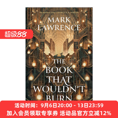 英文原版 The Book That Wouldn’t Burn 图书馆三部曲1 不能燃烧的书 Mark Lawrence畅销奇幻小说 英文版 进口英语原版书籍