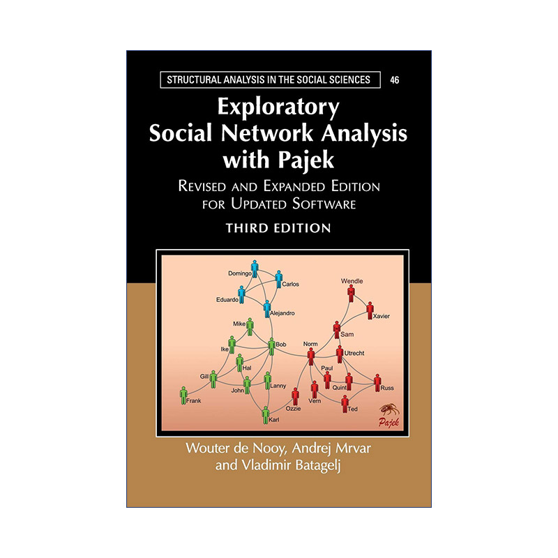 用Pajek进行探索性社交网络分析 英文原版 Exploratory Social Network Analysis with Pajek 剑桥社科结构分析系列 英文版 进口英