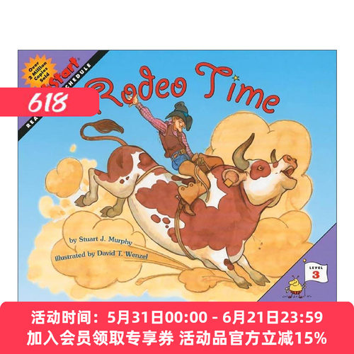英文原版 Mathstart Level 3 Rodeo Time 数学启蒙绘本3级 英文版 进口英语原版书籍