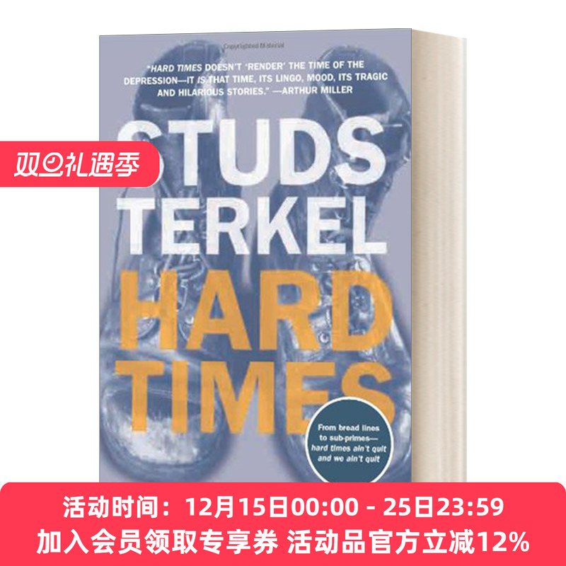 英文原版艰难时代亲历美国大萧条