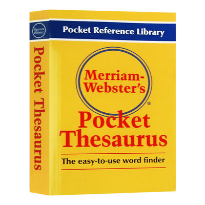 华研原版 韦氏同义词反义词袖珍词典 英文原版 Merriam-Websters Pocket Thesaurus 英文版字典工具书 进口原版英语书籍