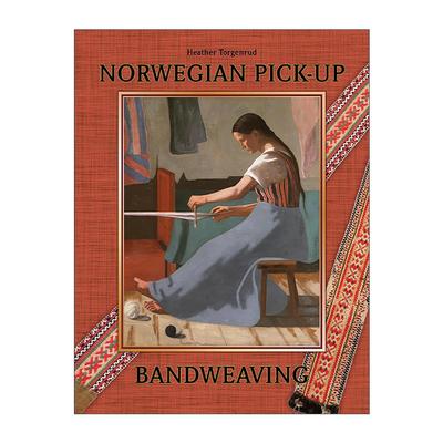 英文原版 Norwegian Pick-Up Bandweaving 挪威挑花织带工艺 精装编织插图指南 图案素材集 Heather Torgenrud 进口英语原版书籍