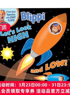 英文原版绘本 Blippi Let's Look High and Low  布里皮 看上下 英文版 进口英语原版书籍