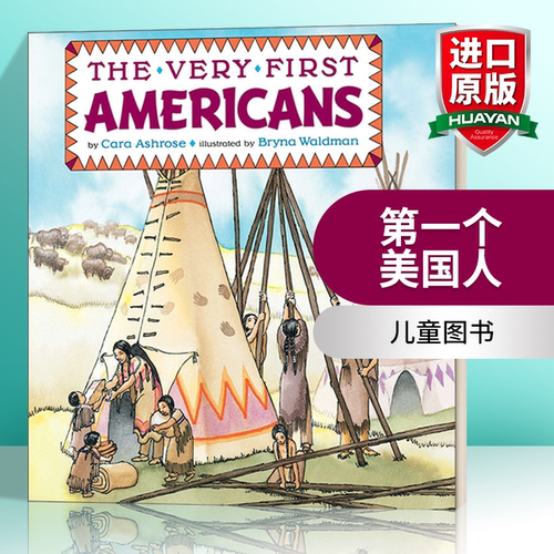 第一个美国人 英文原版绘本 The Very First Americans Grosset & Dunlap All Aboard Book 英文版 进口英语原版书籍