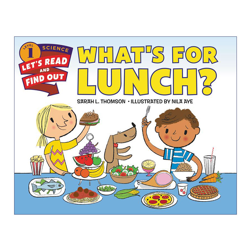 英文原版绘本 What's for Lunch 自然科学启蒙阅读与发现1级 午饭吃什么 英文版 进口英语原版书籍