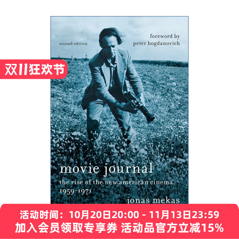电影杂志  英文原版 Movie Journal 1959-1971年新美国电影的兴起 乡村之声报 Jonas Mekas 英文版 进口英语原版书籍
