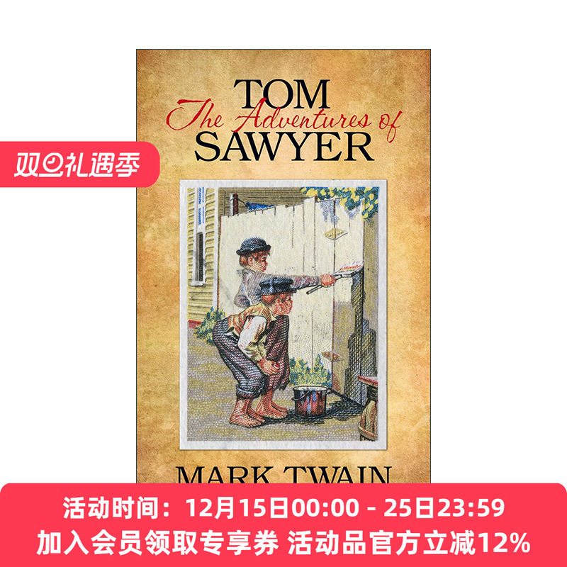 英文原版 Adventures of Tom Sawyer 汤姆·索亚历险记 Mark Twain马克吐温 英文版 进口英语原版书籍