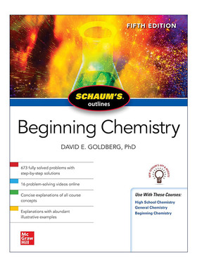 英文原版 Schaum's Outline of Beginning Chemistry 全美经典学习指导系列 化学入门 第5版 英文版 进口英语原版书籍